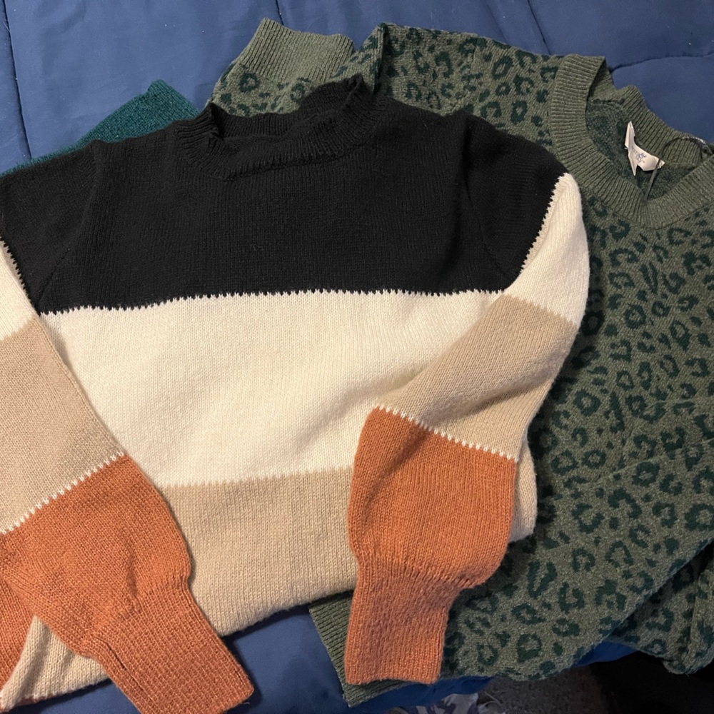 Two sweater dresses